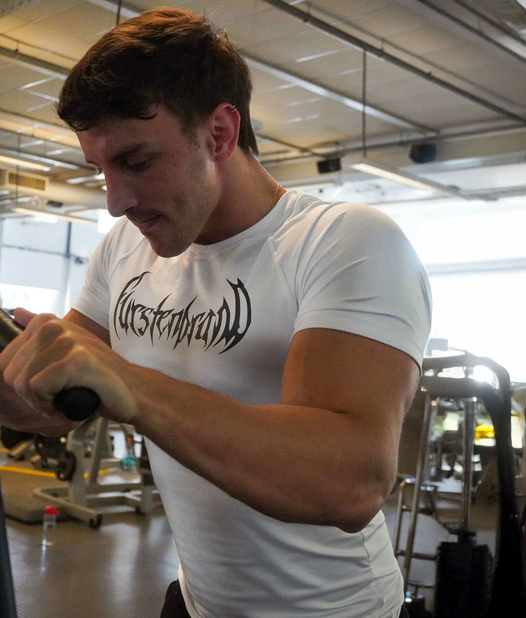 "Gothic" Compression Tee (blanco)